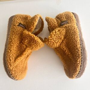 LL Bean Cozy Slippers Booties Pile Fleece size 7